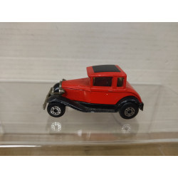 FORD MODEL A RED/BLACK SUPERFAST 73 1:52/ apx 1:64 MATCHBOX NO BOX