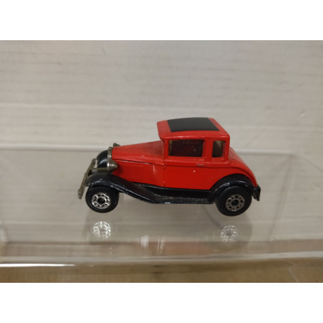 FORD MODEL A RED/BLACK SUPERFAST 73 1:52/ apx 1:64 MATCHBOX NO BOX