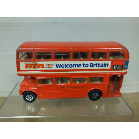 ROUTEMASTER LONDON AUTOBUS L11 WELCOME TO BRITAIN CORGI