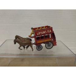 HORSE OMNIBUS LONDON LIPTON´S TEA 1:100/apx 1:64 MATCHBOX YESTERYEAR Y-12 NO BOX
