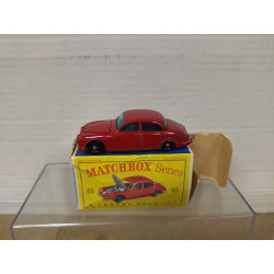 JAGUAR 3.4 LITRE RED LESNEY 65 1:72/apx 1:64 MATCHBOX BOX VINTAGE