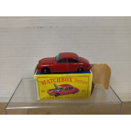JAGUAR 3.4 LITRE RED LESNEY 65 1:72/apx 1:64 MATCHBOX BOX VINTAGE