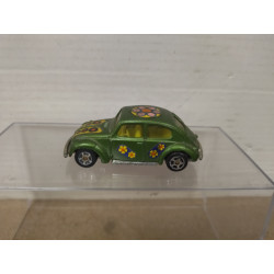 VOLKSWAGEN 1300 BEETLE HAPPY FLOWER (4) apx 1:64 CORGI WHIZZWHEELS NO BOX