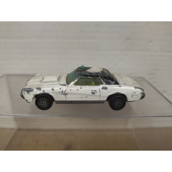 MERCURY COUGAR XR7 POLICE WHITE (2) apx 1:64 CORGI WHIZZWHEELS NO BOX