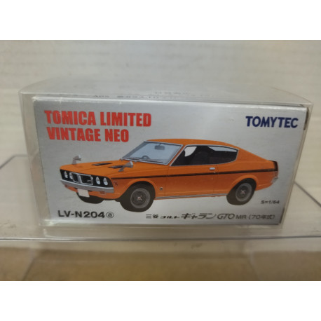 MITSUBISHI COLT GALANT GTO MR ORANGE 1:64 TOMICA LIMITED VINTAGE NEO LV-N204a