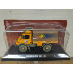 UNIMOG U1300L 1984 PARIS-DAKAR 1:43 DeAGOSTINI NOREV RETRO DOBLADO