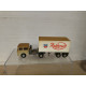 SKODA 706 TRUCK + TRAILER RADEBERGER 1:87 H0 PERMAT SUCIO/DESGUACE