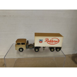 SKODA 706 TRUCK + TRAILER RADEBERGER 1:87 H0 PERMAT SUCIO/DESGUACE