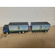 MAN F2000 TRUCK + TRAILER 1:87 H0 SUCIO/DESGUACE/NO BOX