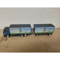 MAN F2000 TRUCK + TRAILER 1:87 H0 SUCIO/DESGUACE/NO BOX