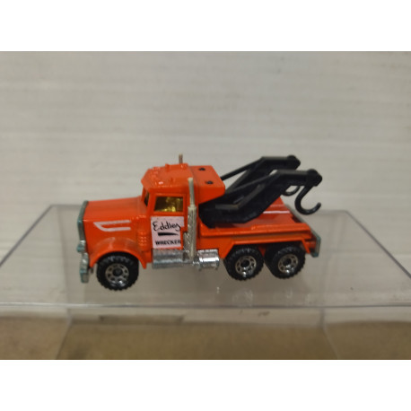 PETERBILT 1981 TOW TRUCK EDDIES MB61 1:80/apx 1:64 MATCHBOX NO BOX