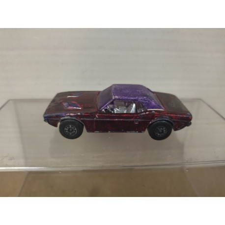 DODGE CHALLENGER REPINTADO/DESGUACE MB1 (4) 1:65/ apx 1:64 MATCHBOX NO BOX