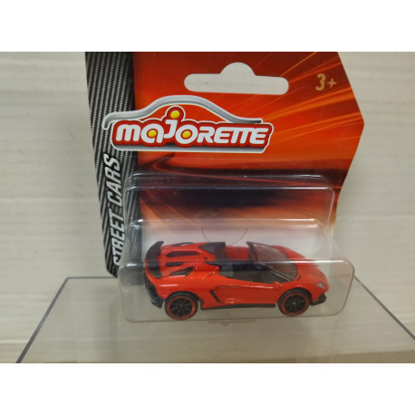 LAMBORGHINI AVENTADOR SV RED STREET CARS 1:64/apx 1:64 MAJORETTE