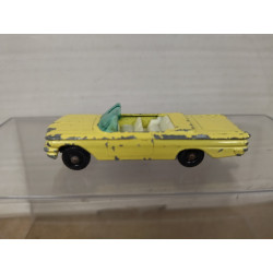PONTIAC CONVERTIBLE YELLOW LESNEY 39 (1) 1:86/apx 1:64 MATCHBOX NO BOX