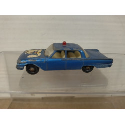 FORD FAIRLANE POLICE CAR LESNEY 55 1:80/apx 1:64 MATCHBOX NO BOX