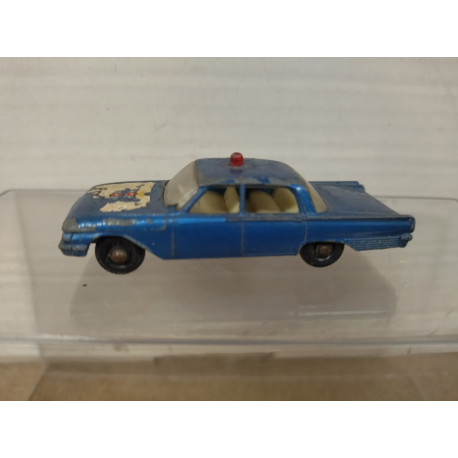 FORD FAIRLANE POLICE CAR LESNEY 55 1:80/apx 1:64 MATCHBOX NO BOX