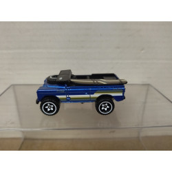 LAND ROVER SERIES II OPEN BLUE 1:64 HOT WHEELS NO BOX