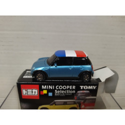 MINI COOPER SELECTION BLUE FLAG FRANCE 1:57/apx 1:64 TOMICA
