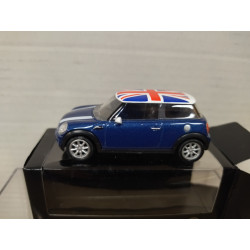 MINI COOPER ONE 2006 BLUE UNION JACK apx 1:64 NOREV 3 INCHES (7,5cm)