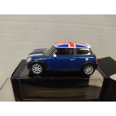 MINI COOPER ONE 2006 BLUE UNION JACK apx 1:64 NOREV 3 INCHES (7,5cm)