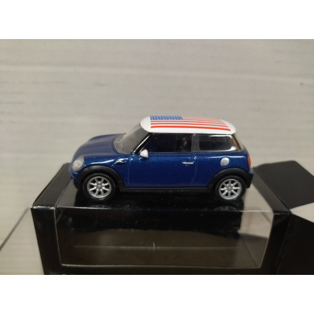 MINI COOPER ONE 2006 DARK BLUE USA apx 1:64 NOREV 3 INCHES (7,5cm)