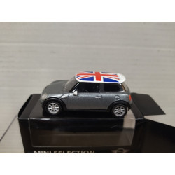 MINI COOPER ONE 2006 GREY UNION JACK apx 1:64 NOREV 3 INCHES (7,5cm)