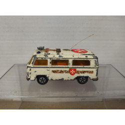 VOLKSWAGEN T2 BUS AMBULANCE MALTESER 1:60/apx 1:64 SIKU V211/212 NO BOX