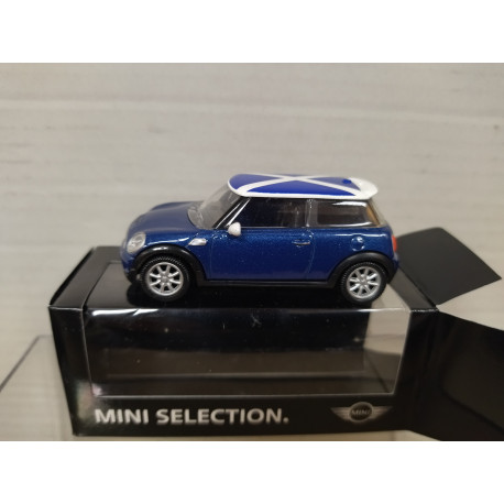 MINI COOPER ONE 2006 BLUE SCOTLAND apx 1:64 NOREV 3 INCHES (7,5cm)