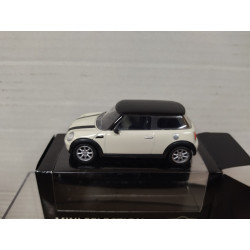 MINI COOPER ONE 2006 WHITE/BEIGE/BLACK (2) apx 1:64 NOREV 3 INCHES (7,5cm)