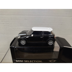 MINI COOPER ONE 2006 BLACK/WHITE apx 1:64 NOREV 3 INCHES (7,5cm)