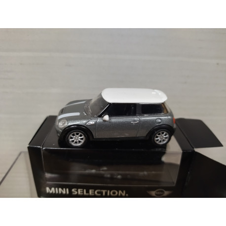 MINI COOPER ONE 2006 SILVER/WHITE apx 1:64 NOREV 3 INCHES (7,5cm)