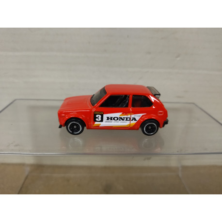 HONDA CIVIC 1973 CUSTOM RED 1:64 HOT WHEELS NO BOX