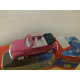 VOLKSWAGEN BEETLE CABRIOLET PINK 1:60/apx 1:64 WELLY ROAD MASTERS