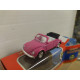 VOLKSWAGEN BEETLE CABRIOLET PINK 1:60/apx 1:64 WELLY ROAD MASTERS