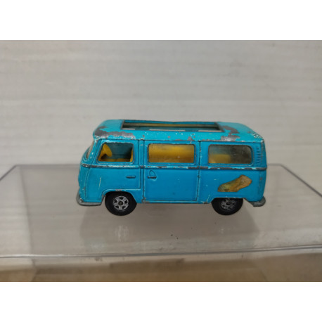 VOLKSWAGEN T2 CAMPER DORMOBILE BLUE SUPERFAST 23 1:63/apx 1:64 MATCHBOX NO BOX