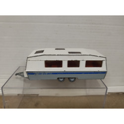 ROULOTTE/CARAVANA/WOHNWAGEN GREY/WHITE (2) 1:55/apx 1:64 SIKU 2518 NO BOX