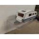 ROULOTTE/CARAVANA/WOHNWAGEN GREY/WHITE (2) 1:55/apx 1:64 SIKU 2518 NO BOX
