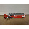 CAMION BOMBEROS + TRAILER ESCALERA FIRE 1:86/apx 1:64 MAJORETTE NO BOX