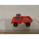 MERCEDES-BENZ UNIMOG SNOWPLOUGH RED 1:82/apx 1:64 MAJORETTE 259 NO BOX