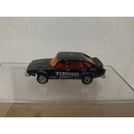 SAAB 900 TURBO BLACK 1:62/apx 1:64 MAJORETTE 284 NO BOX