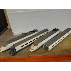 TREN EUROMED CONJUNTO X 4 NO FUNCIONA/DESGUACE 1:87 H0 MEHANO NO BOX
