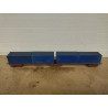 VAGON DOBLE CONTAINER 1:87 H0 NO BOX/SUCIO