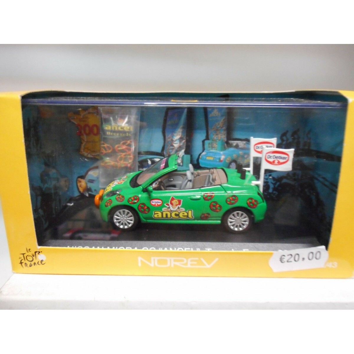 NISSAN MICRA CC ANCEL LE TOUR FRANCE NOREV 1:43 - BCN STOCK CARS