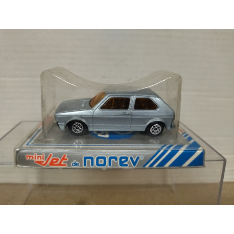 VOLKSWAGEN GOLF MK.I SILVERBLUE apx 1:64 NOREV MINI JET BOX