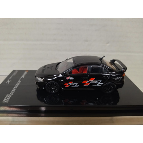 MITSUBISHI LANCER EVO X RALLIART BLACK 1:64 TARMAC