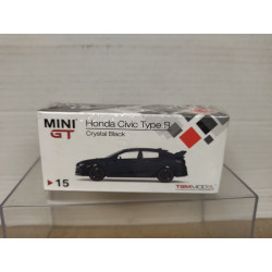 HONDA CIVIC TYPE R FK8 CRYSTAL BLACK RHD 1:64 MINI GT 15