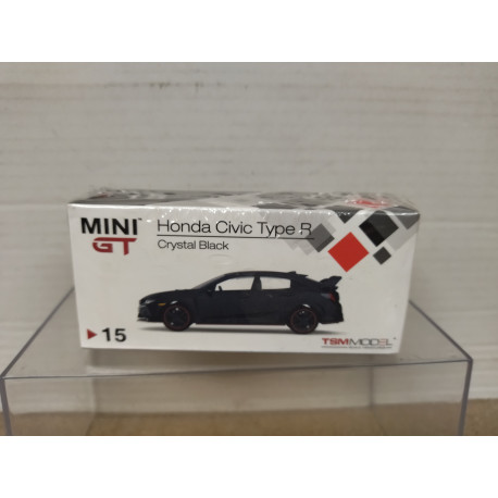 HONDA CIVIC TYPE R FK8 CRYSTAL BLACK RHD 1:64 MINI GT 15
