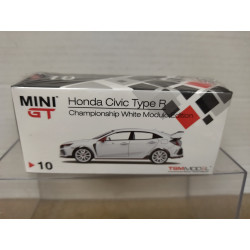 HONDA CIVIC TYPE R FK8 CHAMPIONSHIP WHITE RHD 1:64 MINI GT 10