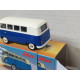 VOLKSWAGEN T1 TRANSPORTER BUS WHITE/BLUE 1:64 SCHUCO