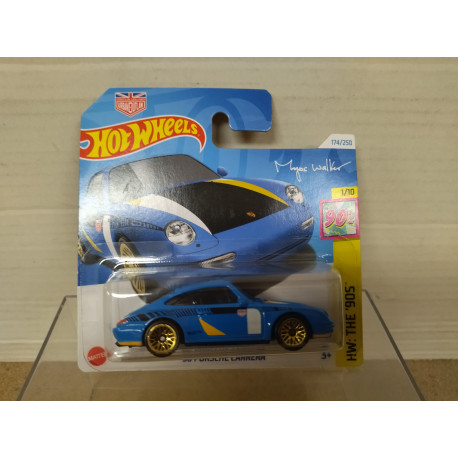 PORSCHE 911 CARRERA 1996 BLUE 1/10 THE 90´S 1:64 HOT WHEELS